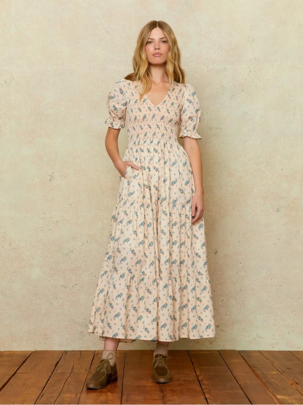 Christy Dawn The Brooklyn Dress Petites | Mums Ditsy Cream